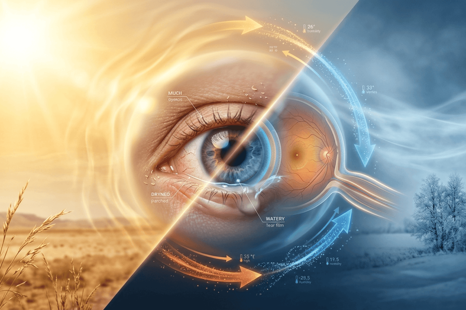 Sudden temperature changes affect vision