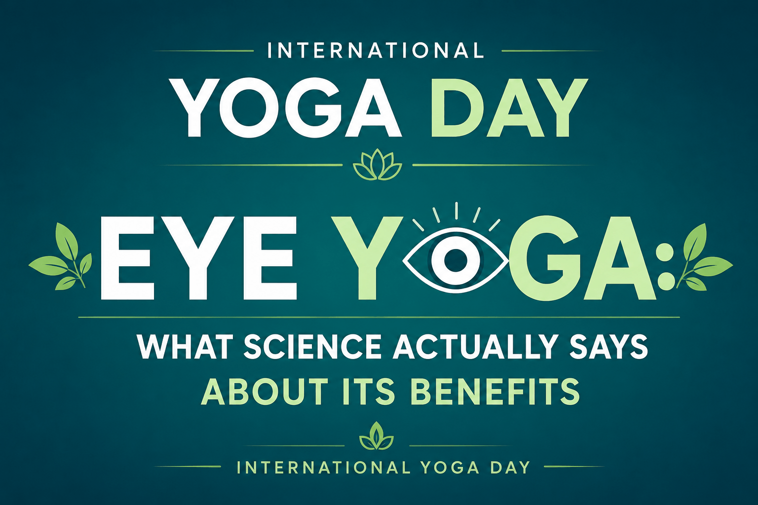 Eye Yoga Benefits