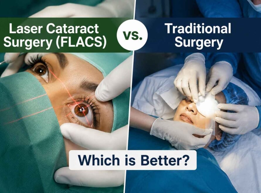 Comparison of laser cataract surgery and traditional cataract surgery techniques